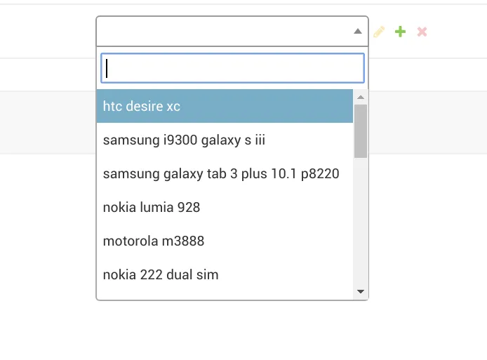 Autocomplete fields